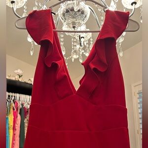 Lulus red maxi dress perfect for a special occasion ♥️